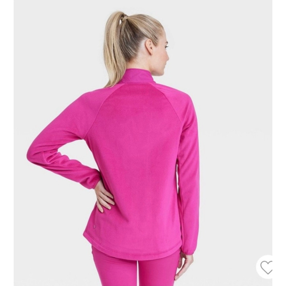 All in Motion Women's Polartec Fleece Polar Jacket Size S-M Pink Loose Fit - Picture 2 of 12